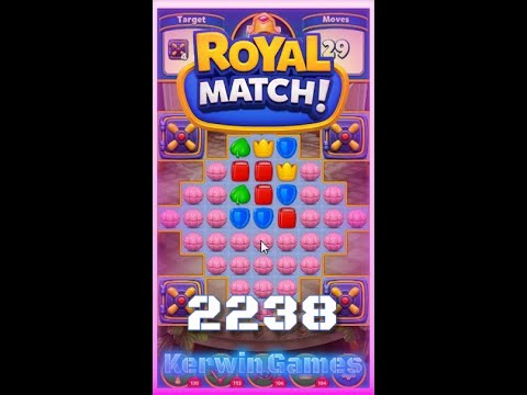 Royal Match Level 2238 - No Boosters Gameplay