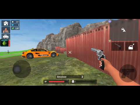 Super Criminal Villain Simulator #4 - Orange Lambo Car - Android Gameplay