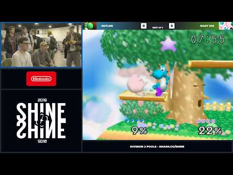 Shine 2019 - Hotline (Yoshi) Vs. Waxy Joe (Jigglypuff) Super Smash Bros. Division 2