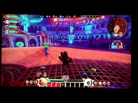 Smite GamePlay pt2 The Mighty Vulcan and Loki vs Ne Zha (new god) in Arena