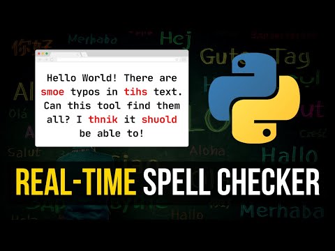 Spelling Check Using Python