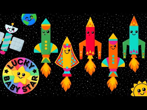 🚀✨ Baby's First Space Rockets Disco Sensory with Dancing Planets