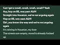 DRAKE RAINING IN HOUSTON Lyrics