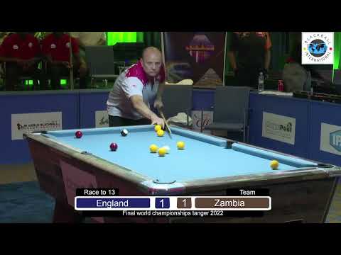 ZAMBIA v ENGLAND | Race to 13  | FINAL | WORLD BLACKBALL CHAMPIONSHIPS MOROCCO 2022