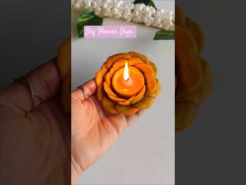 Beautiful Handmade Flower Diya made from Aata/Wheat Flour!