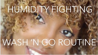 Humidity Fighting Defined Curly Hair Routine | hair