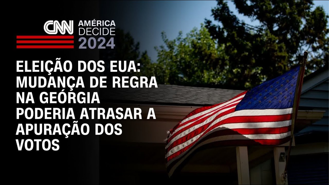 Eleição nos EUA: Mudança de regra na Geórgia poderia atrasar a apuração dos votos | CNN 360º