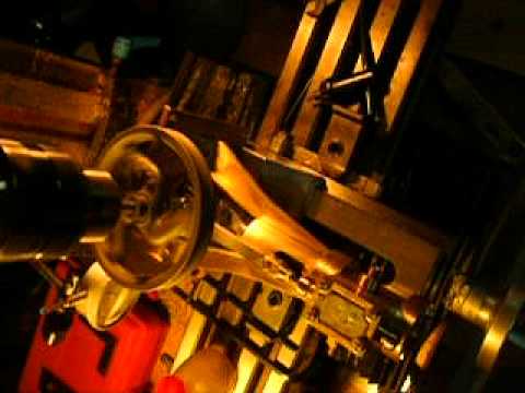 Vertical steam engine milling machine run