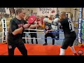 ROY JONES JR PERFECTING COMBINATIONS TO KNOCK OUT MIKE TYSON IN FINAL WEEKS OF TRAINING FOR FIGHT