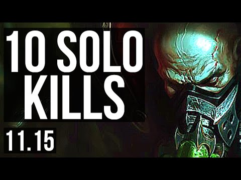 URGOT vs SYLAS (TOP) | 10 solo kills, 2100+ games, 1.8M mastery, Godlike | EUW Master | v11.15