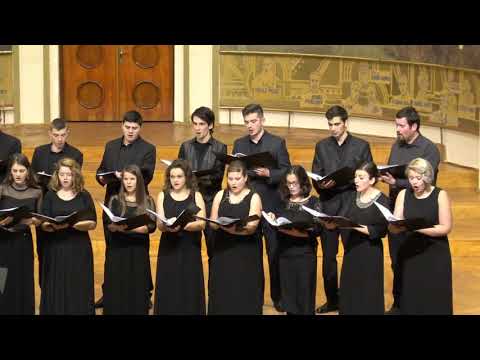 Zenepedagógia BBTE - a kar kórusának éneklése a Szabó Csaba emlékhangversenyen