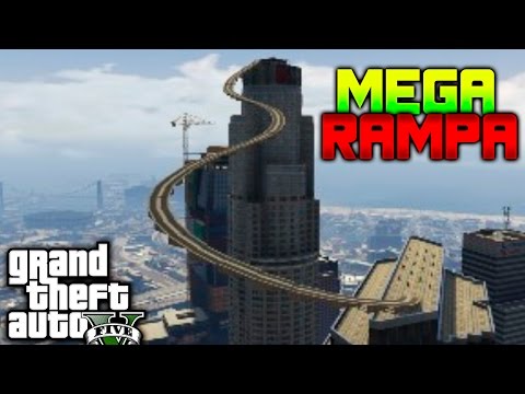 GTA V ONLINE | Funny Moments " MEGA RAMPA BESTIAL DESDE RASCACIELOS " | Galgo96ESP