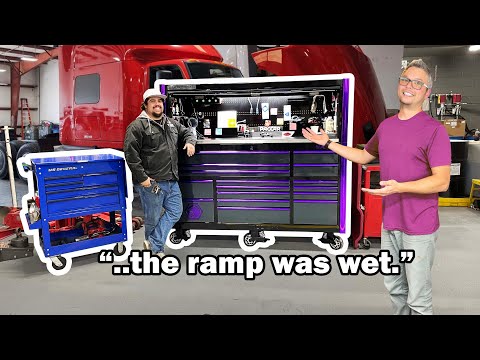 Some bad luck with his tool cart