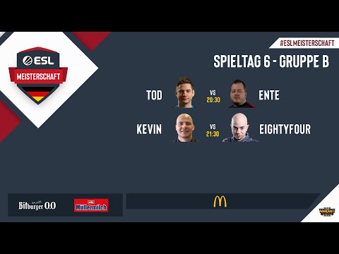 WC3 - Playday 6 Gruppe B ( ToD vs. EnTe / Kevin vs. Eightyfour) | ESL Frühlingsmeisterschaft 2022