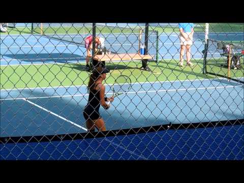 Nikki Yanez Returning Serve at the USTA Florida Level 5 North Florida BG 18 12, July 19 - 21