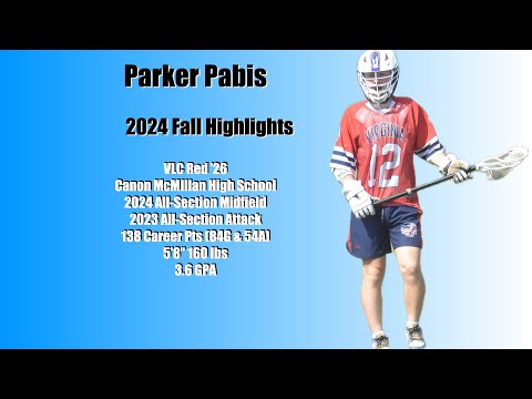 Parkers Pabis Class of 2026 Fall  '24 highlights