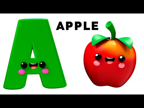ABC Song - A to Z Nursery Rhymes by Baby Fruit Dancing™ Sensory Video