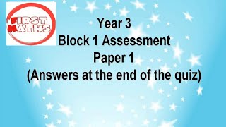 Year 3 Maths Assessment