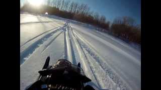 preview picture of video 'Good Times In The U.P. On Snowmobiles'