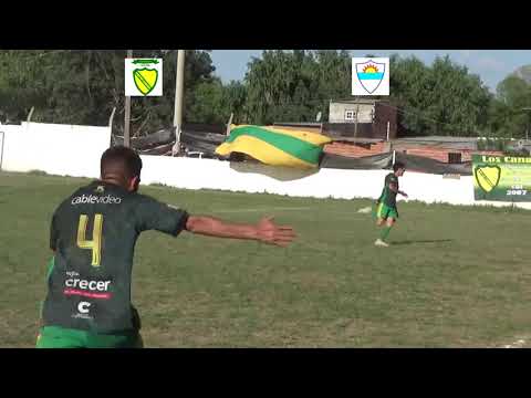 Gol de Joaquín Argüello. Parcial Los Canarios 1 - Nuevo Horizonte 0