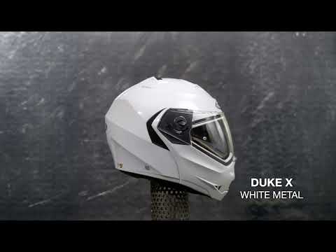CABERG DUKE X Metal White - HELMET VIEW 360°