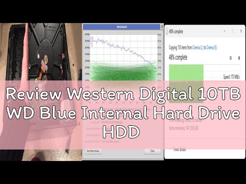Review Western Digital 10TB WD Blue Internal Hard Drive HDD - 7200 RPM, SATA 6 Gb/s, 512 MB Cache, 3