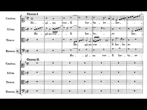 Palestrina, Regina Coeli a 8 (score)