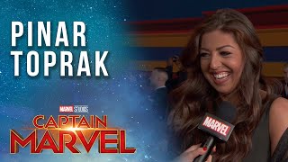 Composer Pinar Toprak on scoring Captain Marvel's story LIVE from the Red Carpet!