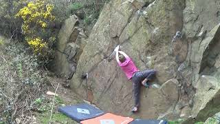 Video thumbnail of Tiger Lilly, 8A. Markfield Quarry