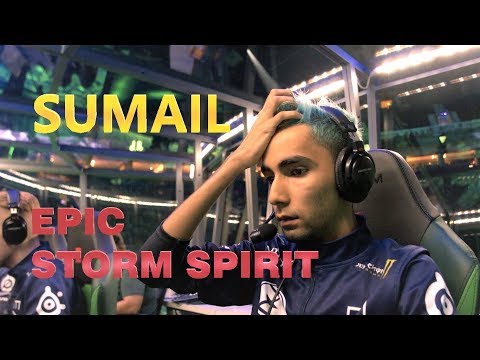TI8 EG vs Liquid GAME1 Sumail perspective EPIC Storm Spirit SUPER LONG JUMP