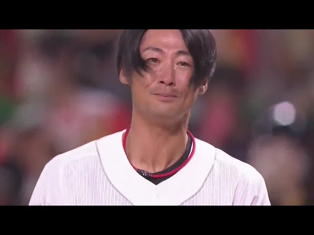 【7回裏】現役最後の打席!! ホークス・明石健志 ドームに響く声を受け、ヒットを放つ!! 2022年9月24日 福岡ソフトバンクホークス 対 千葉ロッテマリーンズ