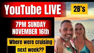 Where were off to next? Cruise chat