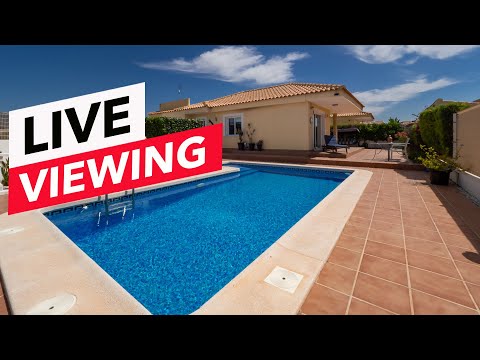 SOLD - LIVE Viewing Villa with pool in La Alfoquía (Zurgena), Almería - Ref. CDA668