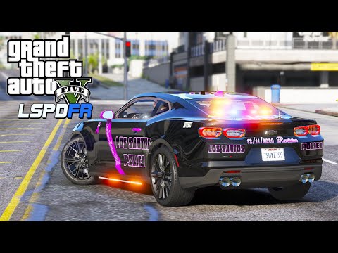 GTA 5 LSPDFR - Camaro ZL1 LSPD Patrol (Cancer Survivor Special Episode)