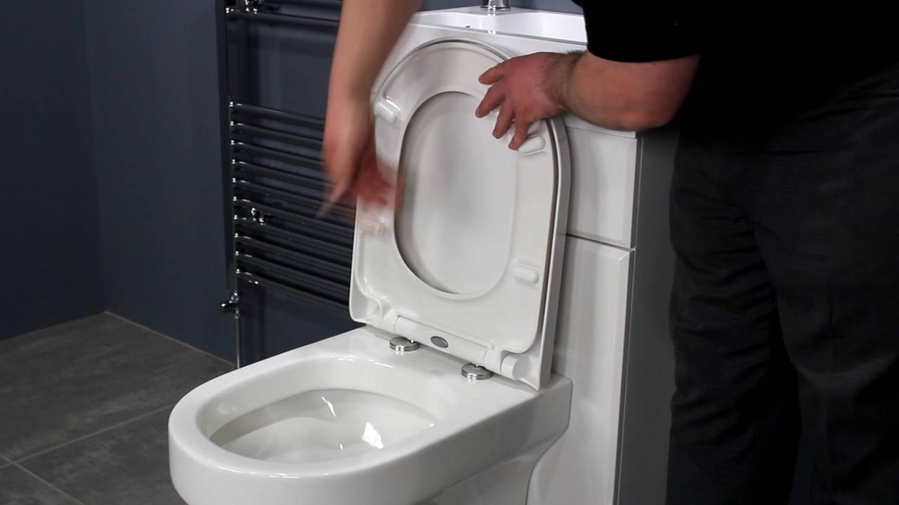 Watch video Top Fixing Soft Close Toilet Seat | D Shape Now Top Fixing Soft Close Toilet Seat | D Shape