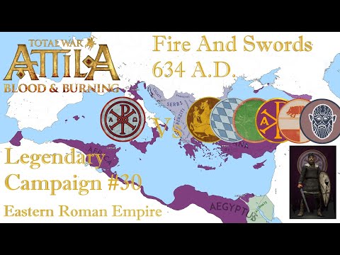 TW: Attila - Fire and Swords 634 A.D. - #30 - Heraclius's Glory - War Duchy Of Bavaria/Rashidun