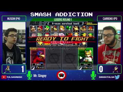 Smash Addiction 34 - Nuson (Fox) vs Carreno (Falco) - Singles Losers Round 1