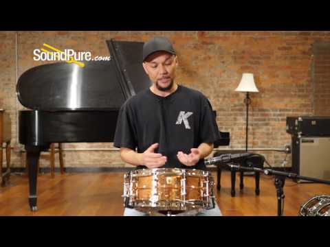 Ludwig 5X14 Hammered Copper Snare Drum Quick n' Dirty