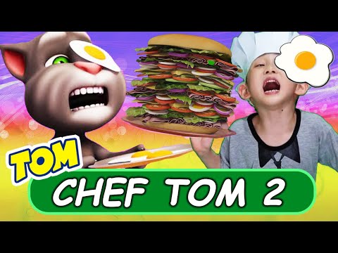 👨🏻‍🍳🍔 Chef Tom vs. Chef Hank Cooking Show Part 2 - Talking Tom Shorts in REAL LIFE (S2 Episode 11)
