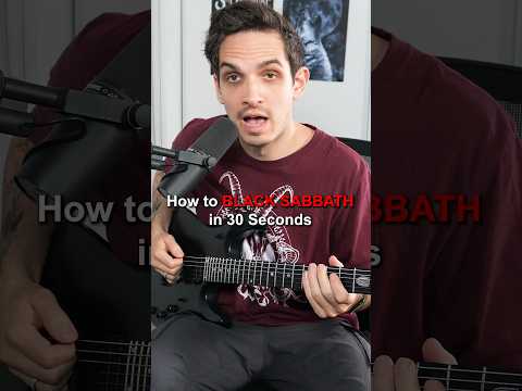 How to Black Sabbath in 30 seconds #shorts