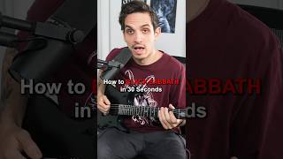 How to Black Sabbath in 30 seconds #shorts