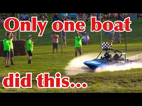 1000 horsepower jetsprint boat sets RECORD time on the track!