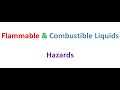 Flammable & Combustible Liquids Hazards