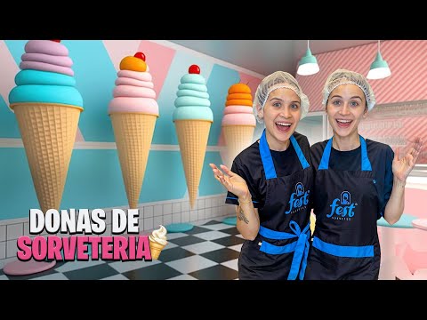 WE BECAME OWNERS OF A PROFESSIONAL ICE CREAM SHOP FOR 24 HOURS! 🍦👩🏻‍🍳
