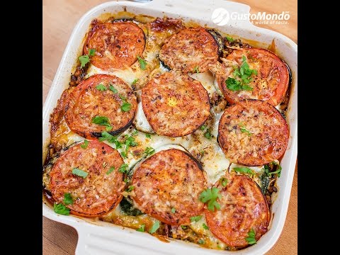 Vegetable lasagna recipe. No pasta, no carbs | Gustomondo