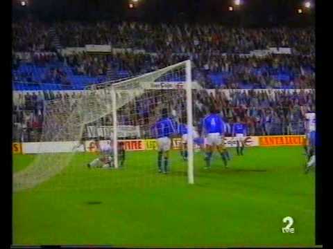 Real Zaragoza. Gol de Poyet frente al Oviedo