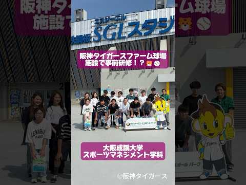 【大阪成蹊大学 経営学部】阪神タイガースファーム球場施設で事前研修🐯⚾
