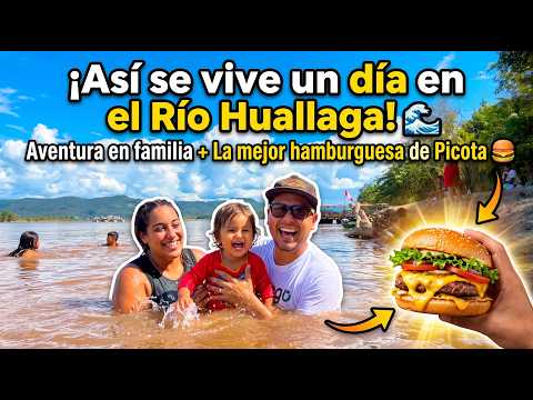 Así se vive un día en el Río Huallaga 🌊 | Aventura en familia + La mejor hamburguesa de Picota 🍔