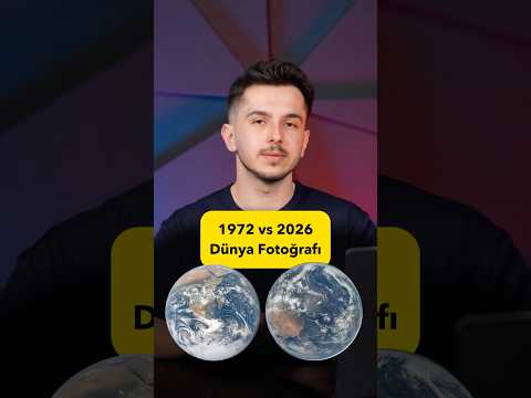 1972 vs 2026 dünya fotoğrafı! 54 yıl önce nasıl bu kadar net çekildi?