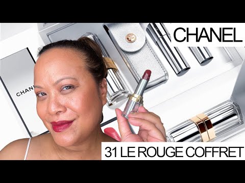 Chanel 31 Le Rouge Coffret | Rouge Croisiere, Rouge Premier, Rouge 2.55 and Chanel VIP Event